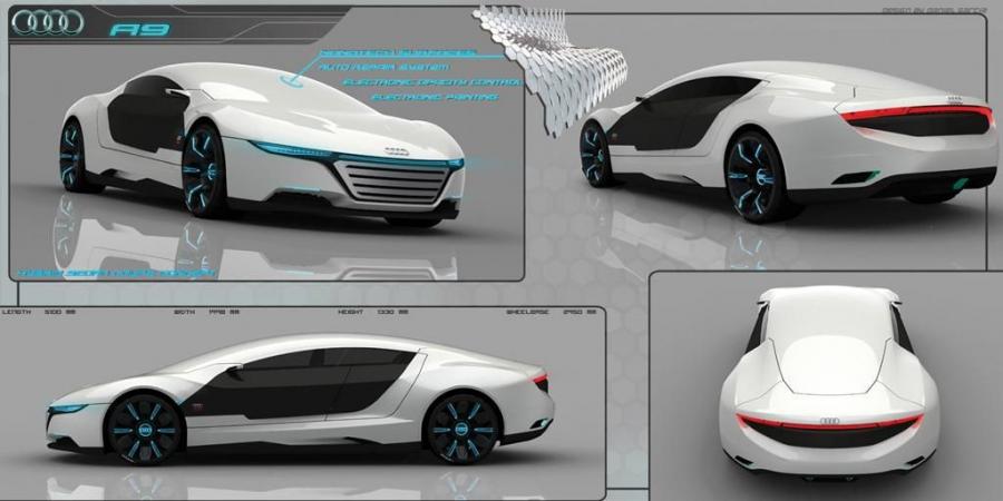  Audi A9 Concept By Daniel Garcia 2018 года  (фото 6 из 9)